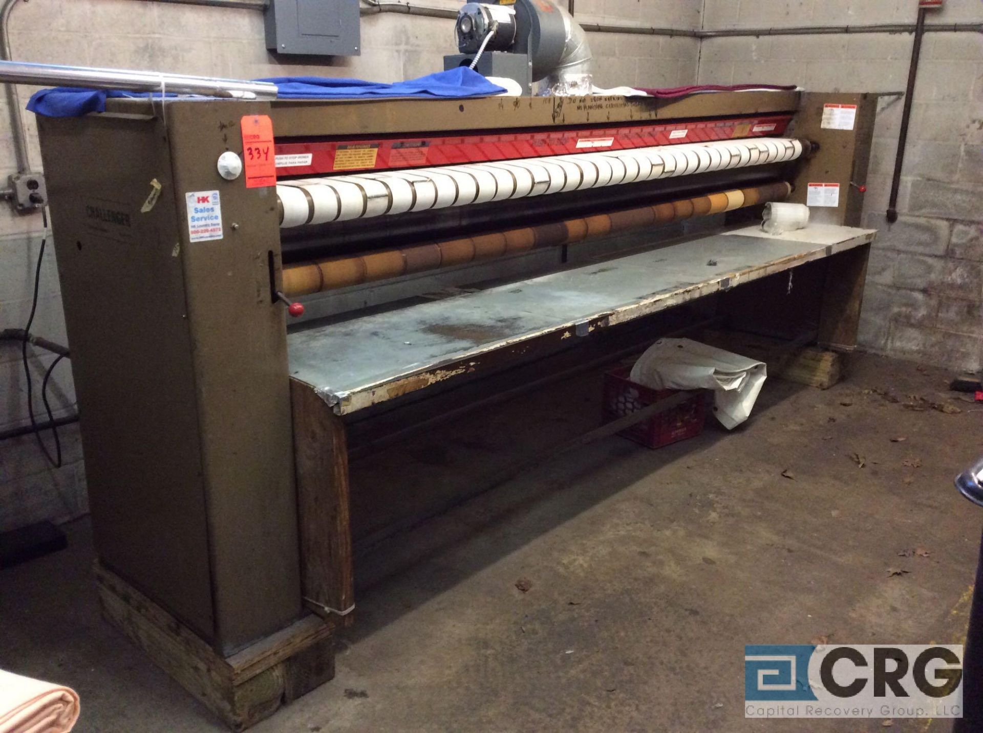 Challenger GF-1100-X120 11 feet flatwork ironer, 120,000 BTU, GAS, sn 11597