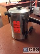 Lot of (4) 55 cup aluminum coffee maker