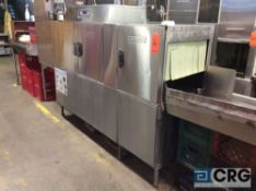 Hobart CLPS86E stainless steel commercial dishwasher, gas water heat, 208-240 volt, 3 phase, with