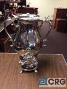 Lot of (2) 50 cup silver plated samovars