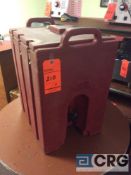 Cambro 10 gallon portable thermal dispensers (RED)
