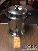 Lot of (2) 36 cup stainless steel coffee maker