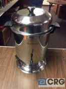Lot of (2) 55 cup stainless steel coffee maker