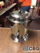 Lot of (2) 36 cup stainless steel coffee maker