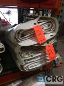 Lot of (4) 8 ft. x 20 ft. solid sidewalls, grommets type