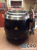 Lot of (2) soup kettles , max capacity 10.5 qts, 9 in. diameter