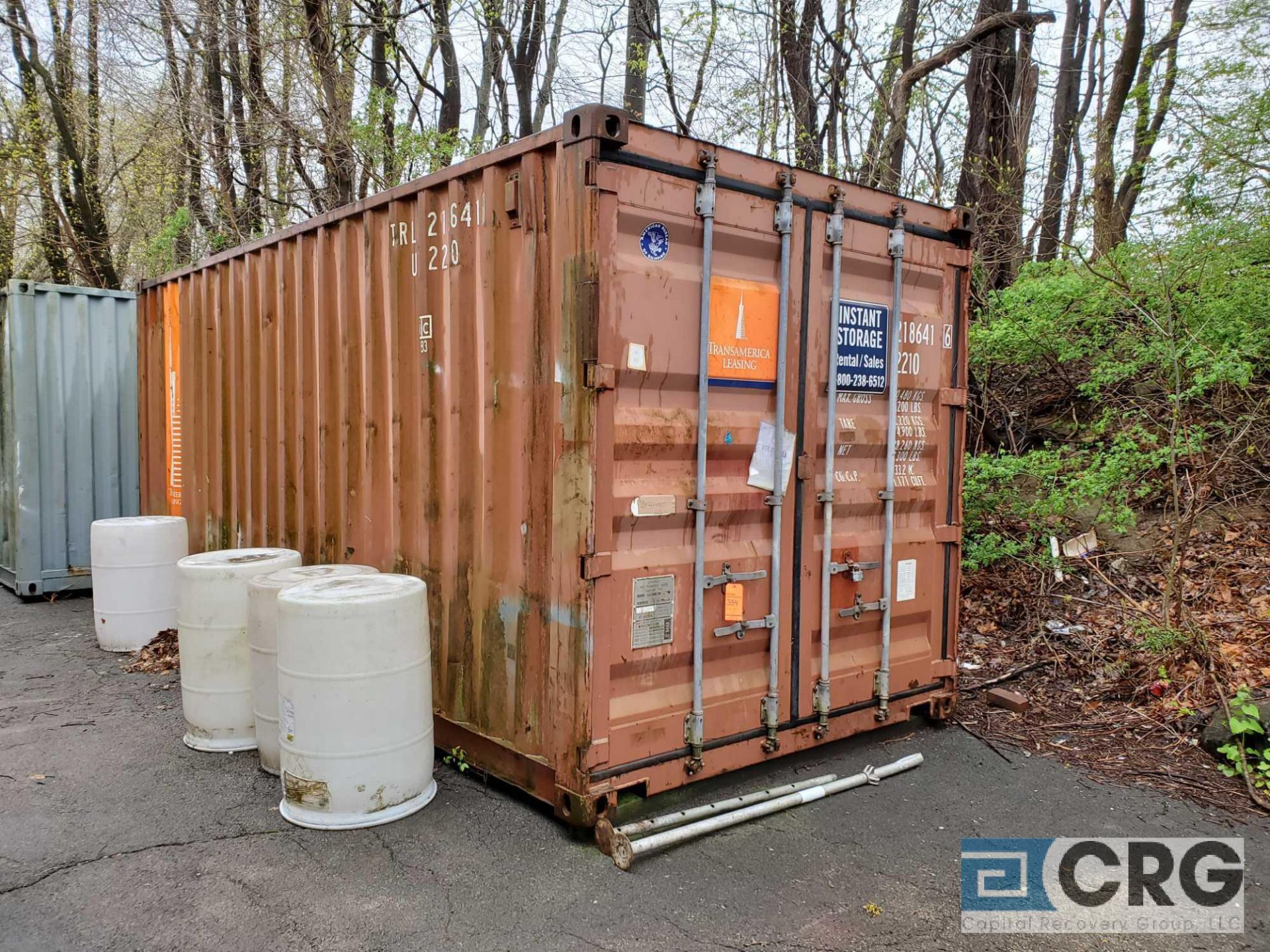 20ft storage container, inside door width and height 90 in. (W) x 90 in. (H) - Image 2 of 3