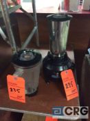 Lot of (4) Hamilton Beach bar blenders with (8) spare containers
