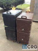 Lot of (2) asst Cambro and Carlisle portable food warmers