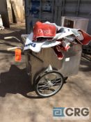 Workman Cycles hot dog cart, with umbrella