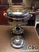Lot of (2) 100 cup silver plated samovars