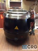 Lot of (2) soup kettles , max capacity 10.5 qts, 9 in. diameter