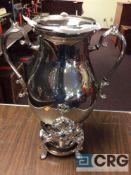 Lot of (2) 50 cup silver plated samovars