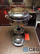 Lot of (2) 100 cup silver plated samovars