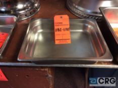 Lot of (16) 4 qt stainless steel 1/2 insert pans