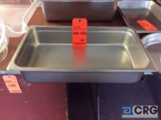 Lot of (20) stainless steel 12 in. x 20 in. x 4.5 in. deep ,insert pans