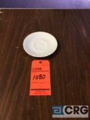 Lot of (612) white pattern saucers - SUBJECT TO ENTIRETY BID