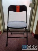 Lot of (200) metal and plastic black folding chairs