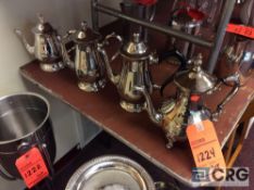 Lot of (18) asst silver plate coffee/tea pots