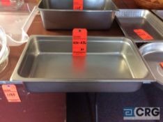 Lot of (20) stainless steel 12 in. x 20 in. x 4.5 in. deep insert pans