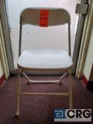 Lot of (200) metal and plastic white folding chairs