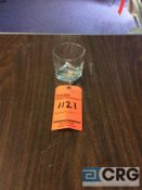 Lot of (564) 9.75 oz. square rocks glasses, with (26) racks, add'l $5 fee per rack