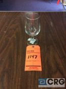 Lot of (1872) 11 oz. all purpose stem glasses, with (79) racks, add'l $5 fee per rack