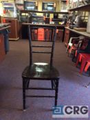 Lot of (100) fruitwood wood chiavari chairs