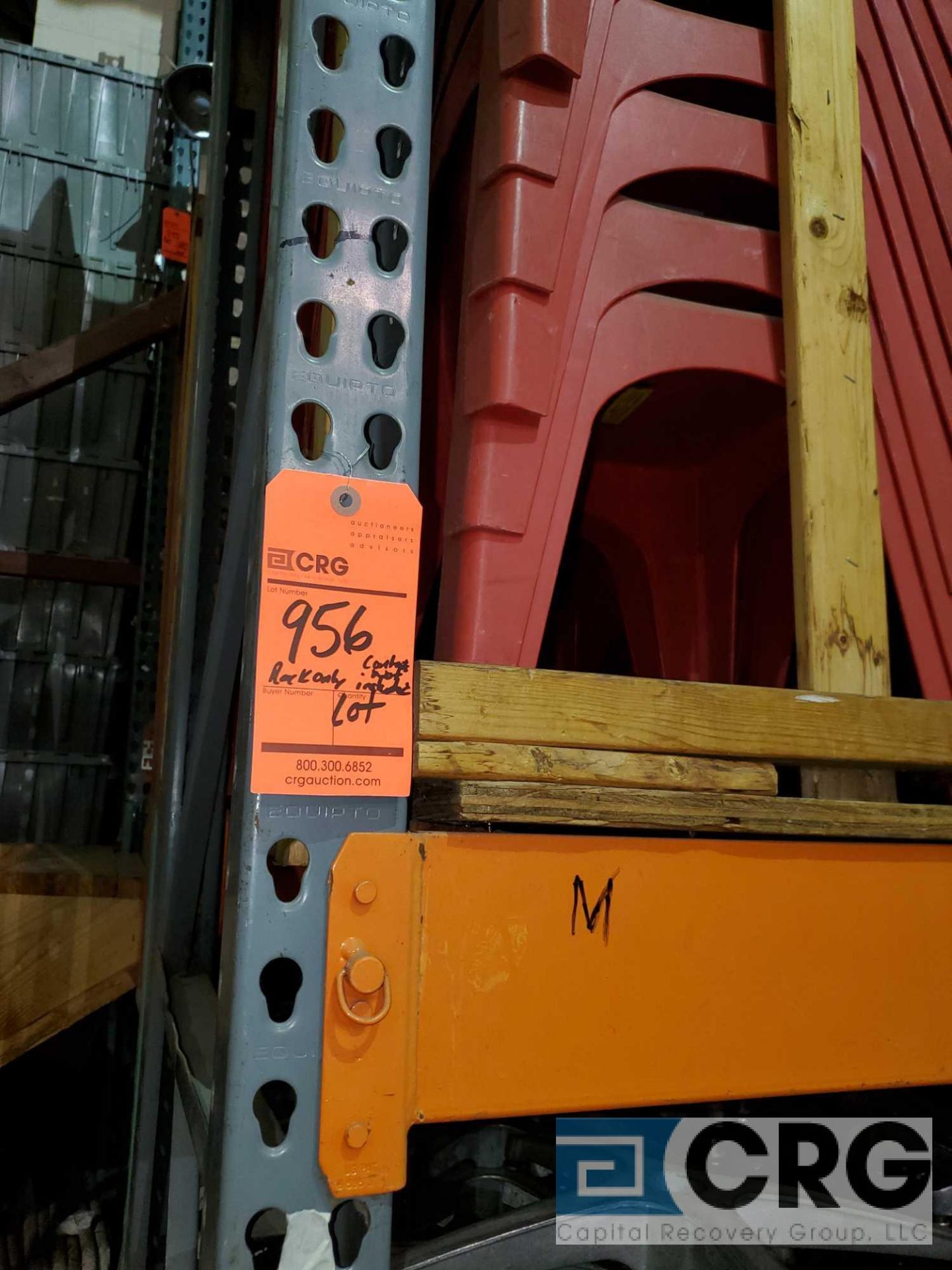 Lot consists of (11) assorted sections of racking to include (1)16 ft x 12 ft x 48 in., (1)16 ft x