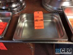 Lot of (20) 4 qt stainless steel 1/2 insert pans