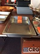 Lot of (20) stainless steel 8 qt rectangular full insert pans