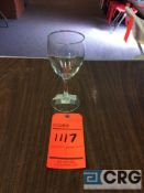 Lot of (1884) 10.5 oz. deluxe goblet glasses, with (79) racks, add'l $5 fee per rack