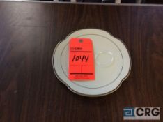 Lot of (252) Homer Laughlin china (ecru pattern) snack plates - SUBJECT TO ENTIRETY BID