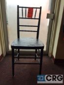 Lot of (61) black wood chiavari chairs