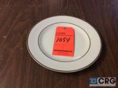 Lot of (408) Schmidt (white and gold band) 10 in. round dinner plate - SUBJECT TO ENTIRETY BID
