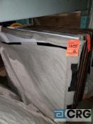 Lot of (2) 4 ft white bars and tops