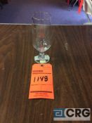 Lot of (588) 10 oz. beer stem glasses, with (18) racks, add'l $5 fee per rack