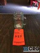 Lot of (336) 16 oz. mason jar mugs, with (28) racks, add'l $5 fee per rack