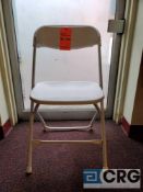 Lot of (200) metal and plastic white folding chairs