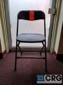Lot of (200) metal and plastic black folding chairs