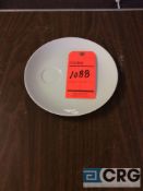Lot of (324) white pattern (COUPE) round snack plates - SUBJECT TO ENTIRETY BID