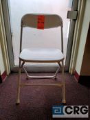 Lot of (200) metal and plastic white folding chairs