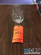 Lot of (144) 12 oz. brandy glasses, with (8) racks, add'l $5 fee per rack