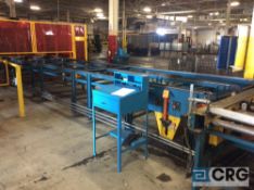 5 X 25 feet motorized chain conveyor (RUNNING FROM RAS FOLDER INTO WELD CELL)