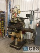 Chevalier FM-3VS vertical milling machine, 3 hp, 9 X 48 inch T slot table, power feed, SONY 2-axis