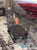 Lot of ( +/- 150 ) asst wire baskets, SOME HAVE WHEELS AND SOME DO NOT