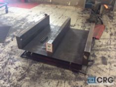 4 X 4 foot hydraulic lift table with pump