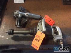 Lot of (2) Ingersoll Rand pneumatic hand tools including mn 285B 1 inch impact gun 5200 rpm, and (1)