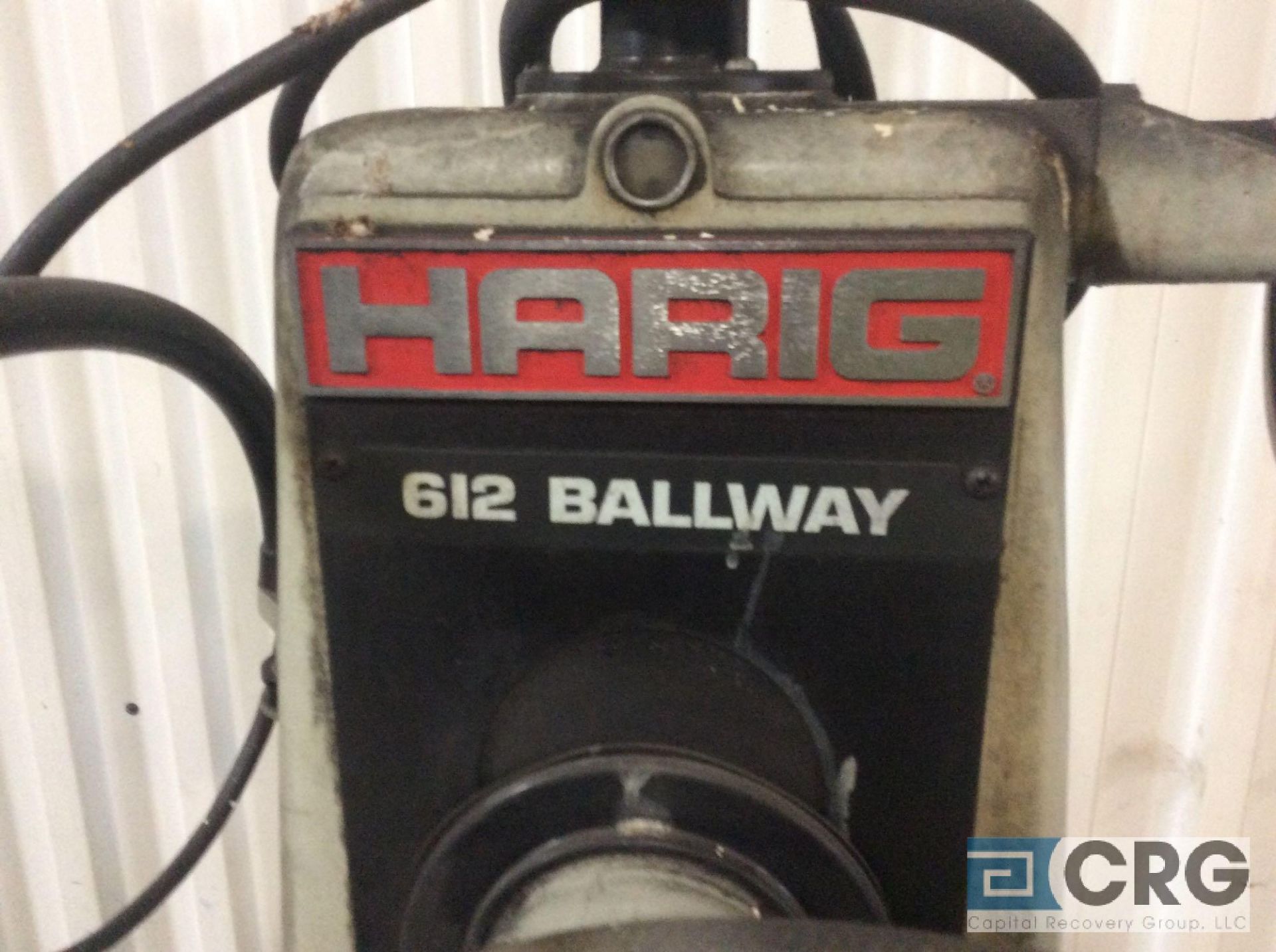 Harig 612 BALLWAY grinding machine, 3 phase, 1 1/2 hp, 6 X 12 inch Walker magnetic chuck ( PARTS - Image 3 of 4