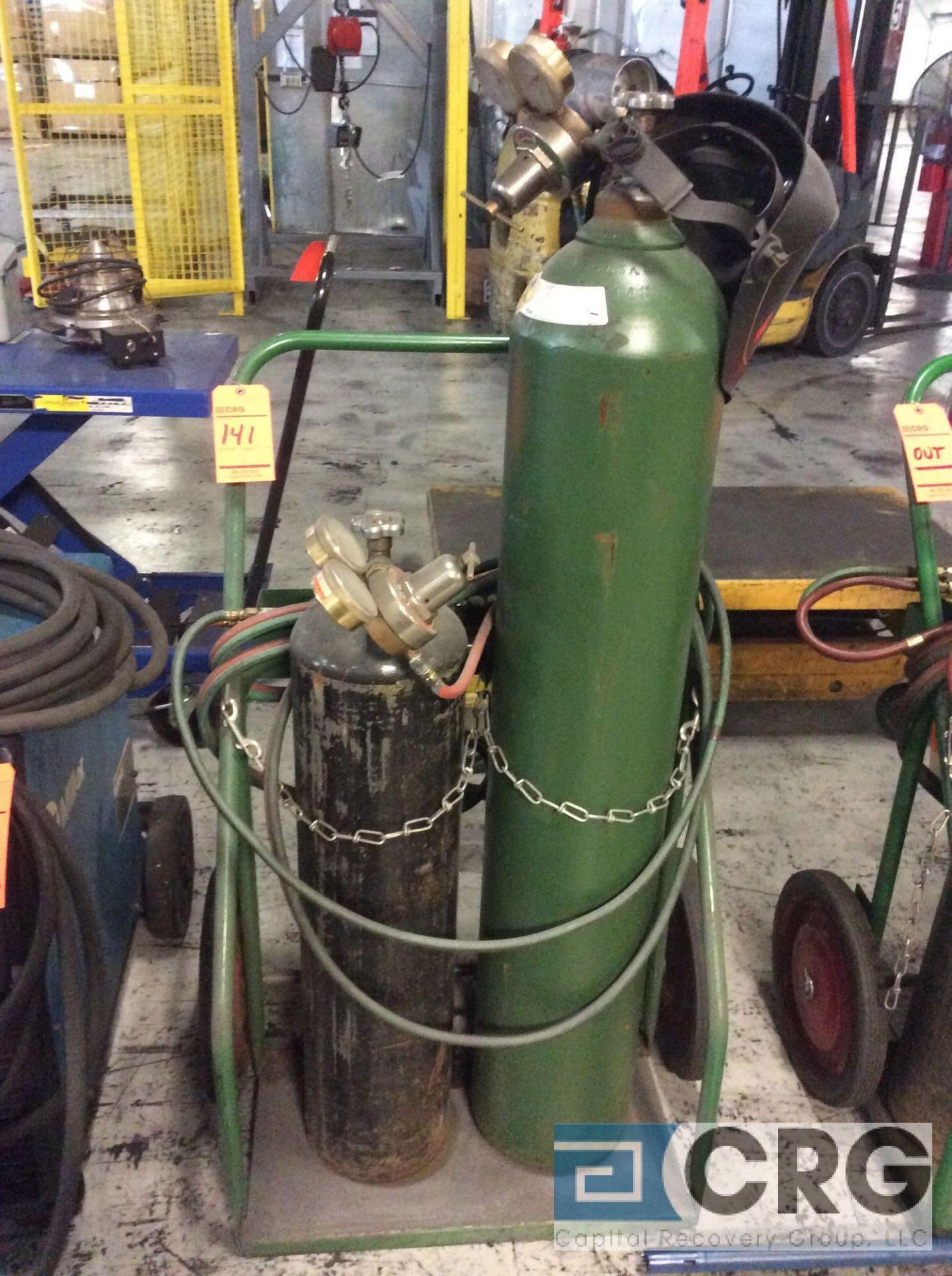 acetylene cutting torch set with cart (NO BOTTLES INCLUDED)